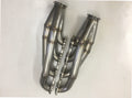 4.6 2V Facing Forward Headers — facing-forward tubular turbo headers in mild steel with V-band flanges and CNC head flanges