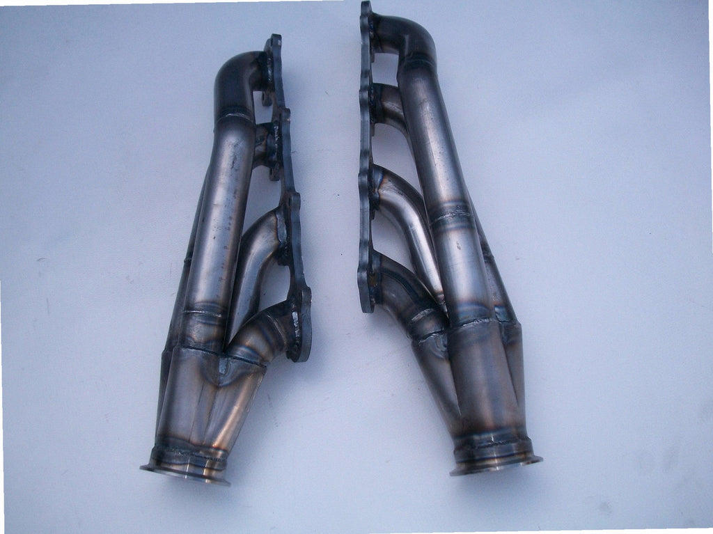 4.6 4V Modular / Fox Body Headers — passenger-side header with V-band flange and merge collector