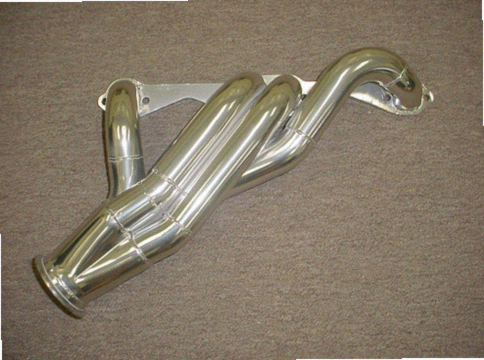 Camaro LT-1 Turbo Kit — complete turbo hot-side kit with mild steel tubular headers, crossover pipe with flex bellow, starter downpipe, and turbo mount flange