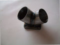 TO4 Turbo Mount Flange — CNC-machined stainless steel turbine inlet flange, multi-axis milled for turbocharger fitment