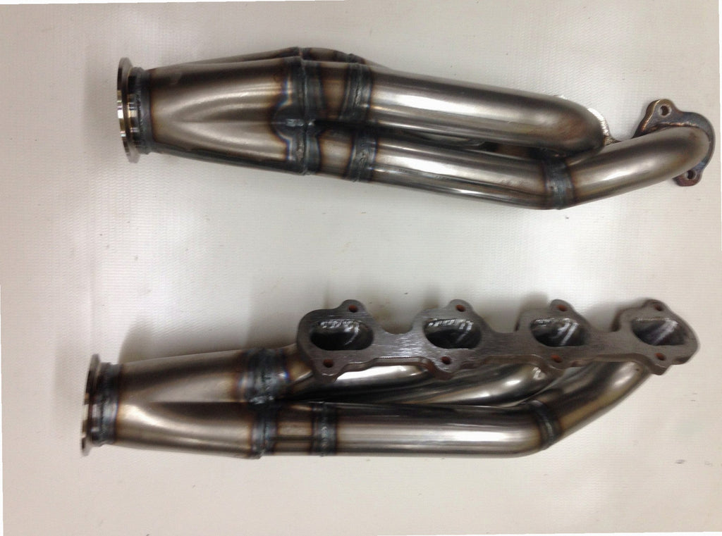 5.4 2V Facing Forward headers — detail of crossover pipe, flex bellow, or starter downpipe
