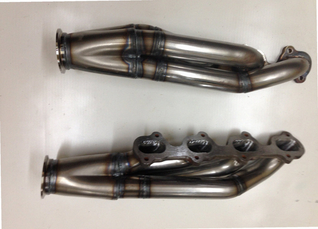 5.4 4V Facing Forward Headers — detail of crossover pipe, flex bellow, or starter downpipe