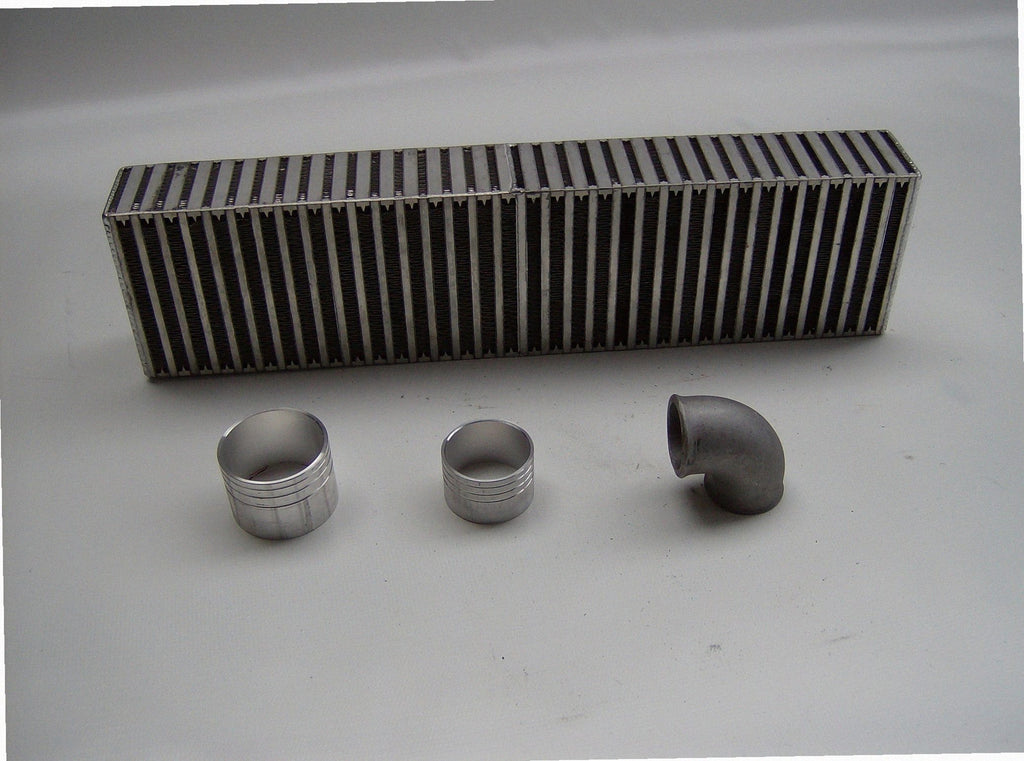 Custom Air-to-Air IC 3 1/2" — detail view of merge collector, flex bellow joint, and V-band connection