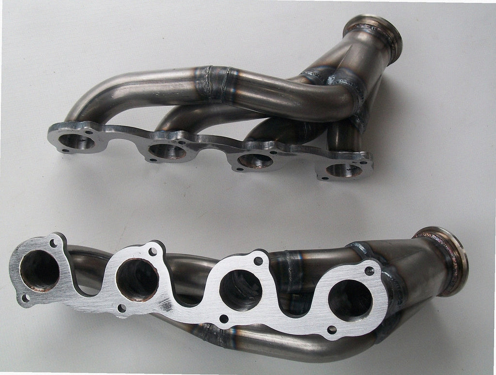 4.6 2V Turbo Headers — passenger-side header with V-band flange and merge collector