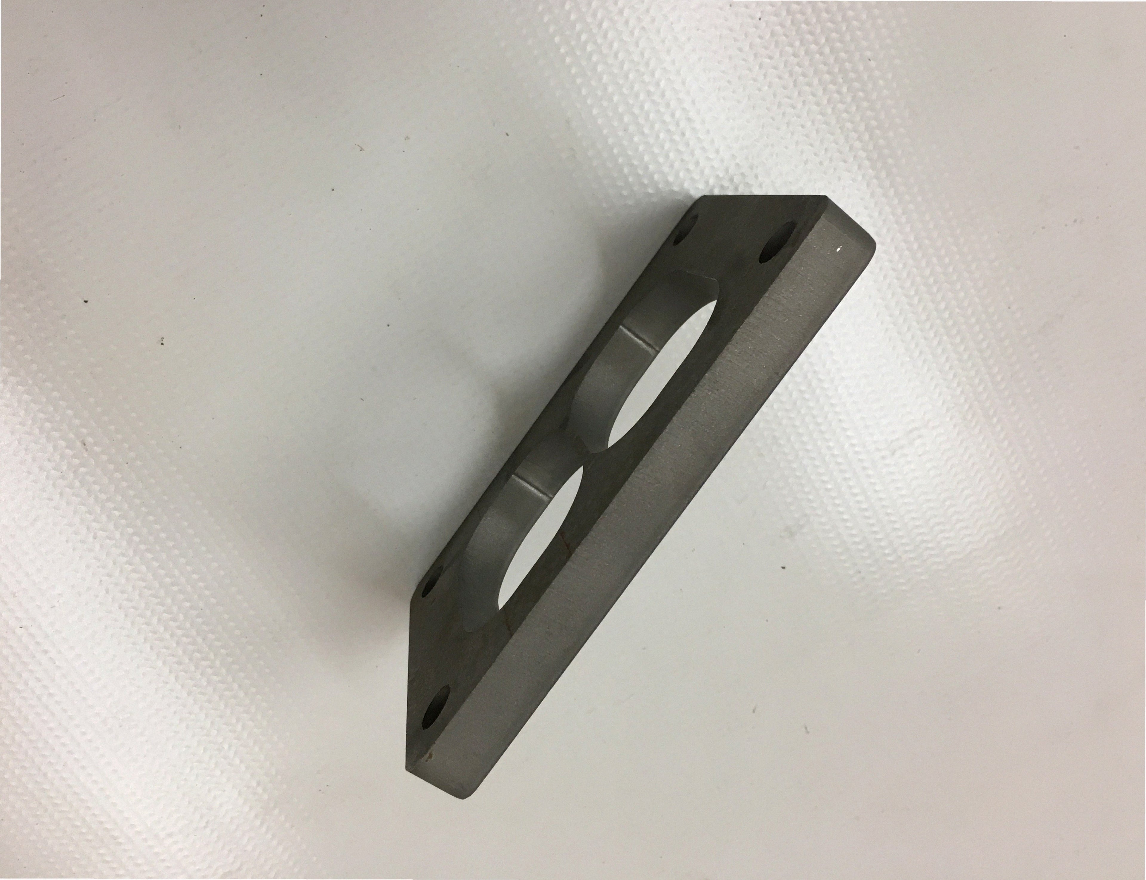 TO6 Divided Flange — alternate angle showing flange thickness, bolt pattern, and weld bevel