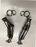 3V Turbo Street Drag Kit — complete turbo hot-side kit with mild steel tubular headers, crossover pipe with flex bellow, starter downpipe, and turbo mount flange