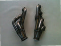 LS - 1 Turbo Headers — facing-forward tubular turbo headers in mild steel with V-band flanges and CNC head flanges