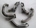 4.6 2V Turbo Fox Body Race Kit — complete turbo hot-side kit with stainless steel tubular headers, crossover pipe with flex bellow, starter downpipe, and turbo mount flange
