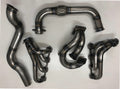 94/95 Mustang Turbo Kit — complete turbo hot-side kit with mild steel tubular headers, crossover pipe with flex bellow, starter downpipe, and turbo mount flange