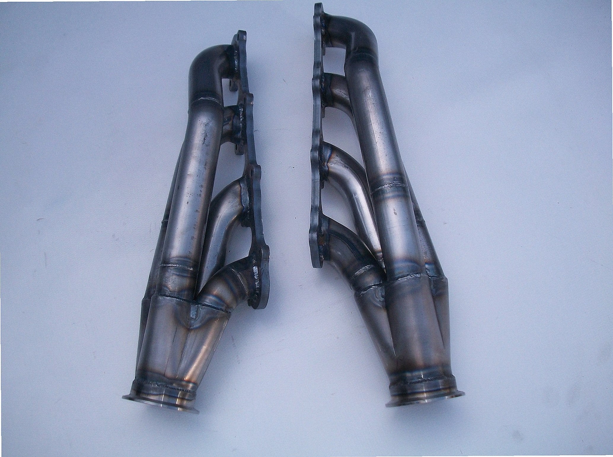 5.4 4V Racing Headers — passenger-side header with V-band flange and merge collector