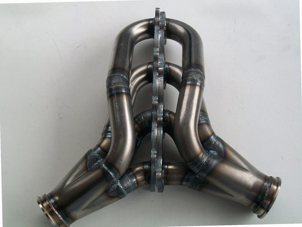 4.6 2V Turbo Headers — detail of crossover pipe, flex bellow, or starter downpipe