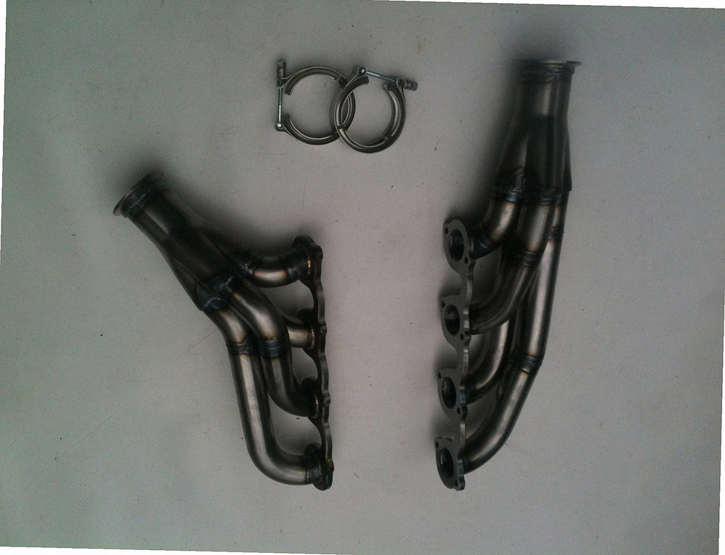 5.4 4V Lightning Turbo Headers — passenger-side header with V-band flange and merge collector