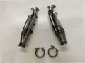 5.4 3 V Facing Forward Headers — facing-forward tubular turbo headers in mild steel with V-band flanges and CNC head flanges
